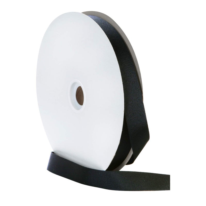 Berwick Offray 7/8" Grosgrain Ribbon, Black, 100 Yards - Image 2